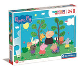 CLEMENTONI - Puzzle - Peppa Pig - Maxi 24 Pieces - Age: 3