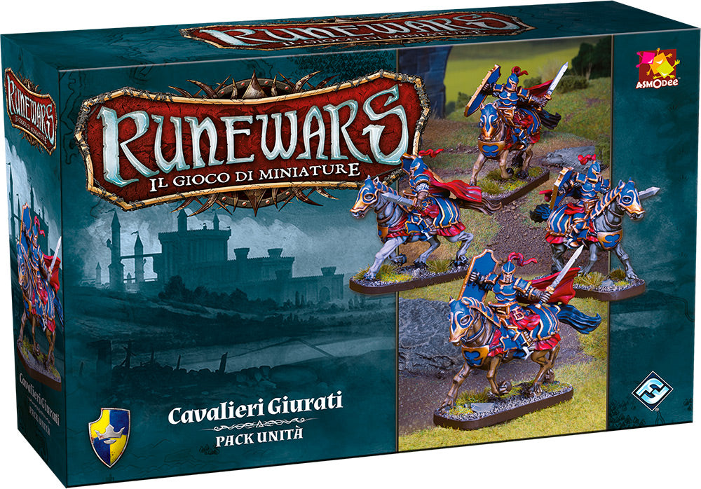 ASMODEE - Runewars: Il gioco di miniature - Cavalieri Giurati - Italian Edition